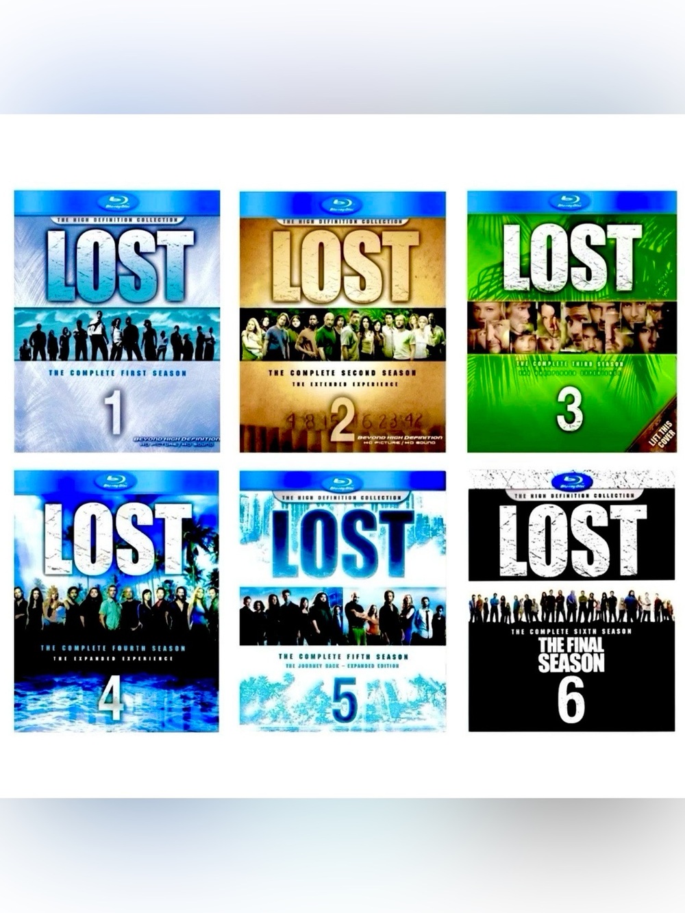 Lost: The Complete Series (Blu-ray, 2010, 35-Disc Set) - Slipcovers Only